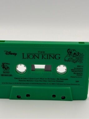 Disney 1994 The Lion King Green Audio Tape